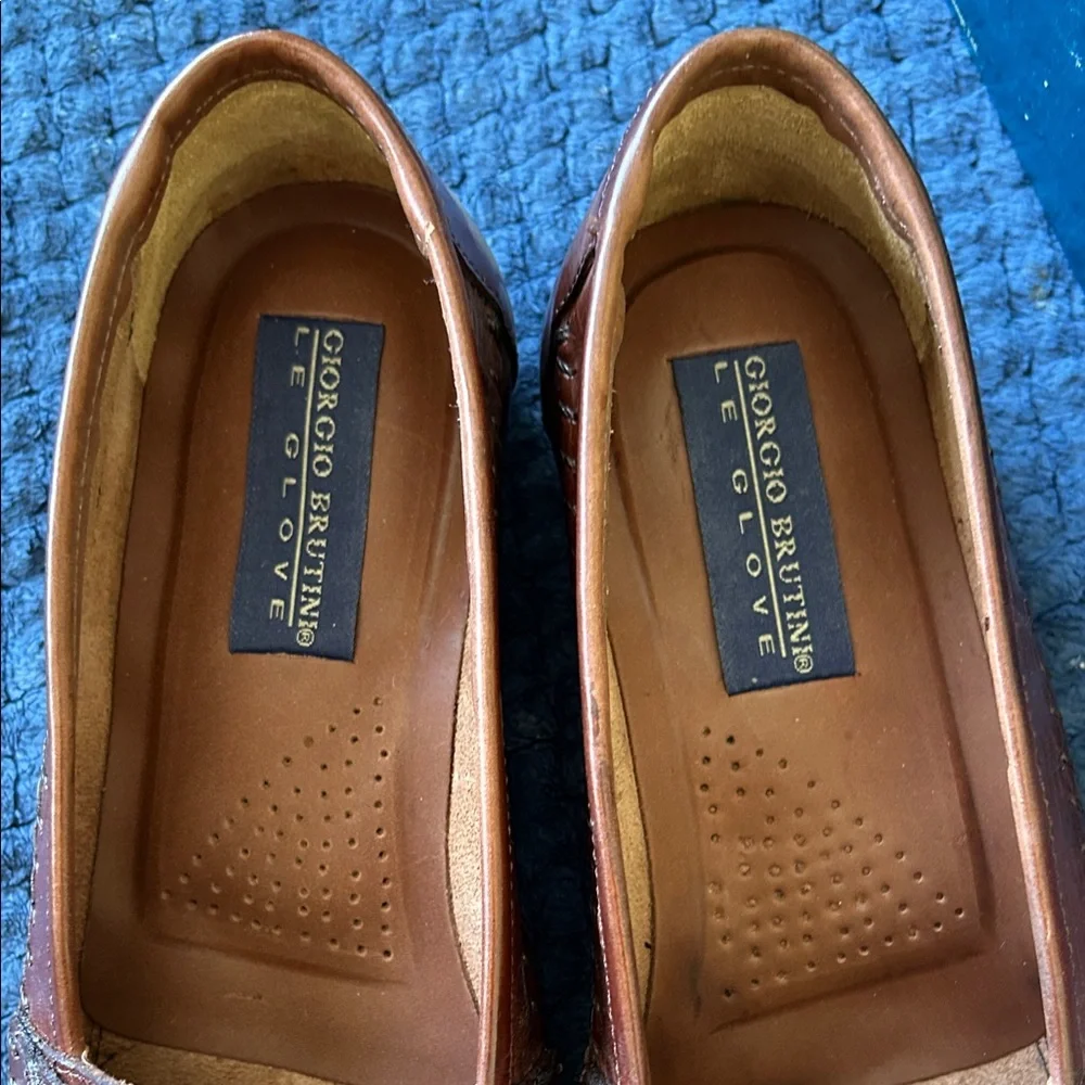 Giorgio Brutini Men's brown loafers - Picture 4 of 8